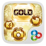 Logo of Gold Glitter Go Launcher android Application 