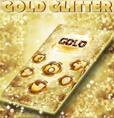 Gold Glitter Go Launcher android App screenshot 2